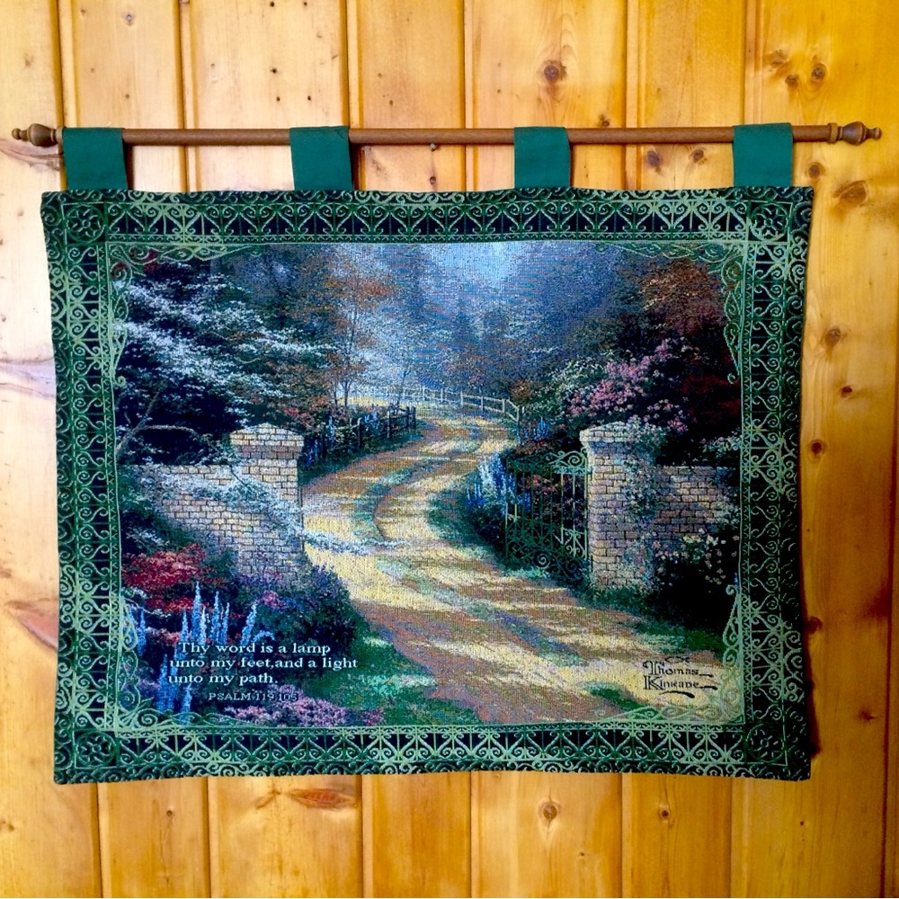 Thomas Kinkade Tapestry Wall Hanging